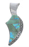 Varasite Opal Inlay Genuine Sterling Silver Slide Pendant WX43059